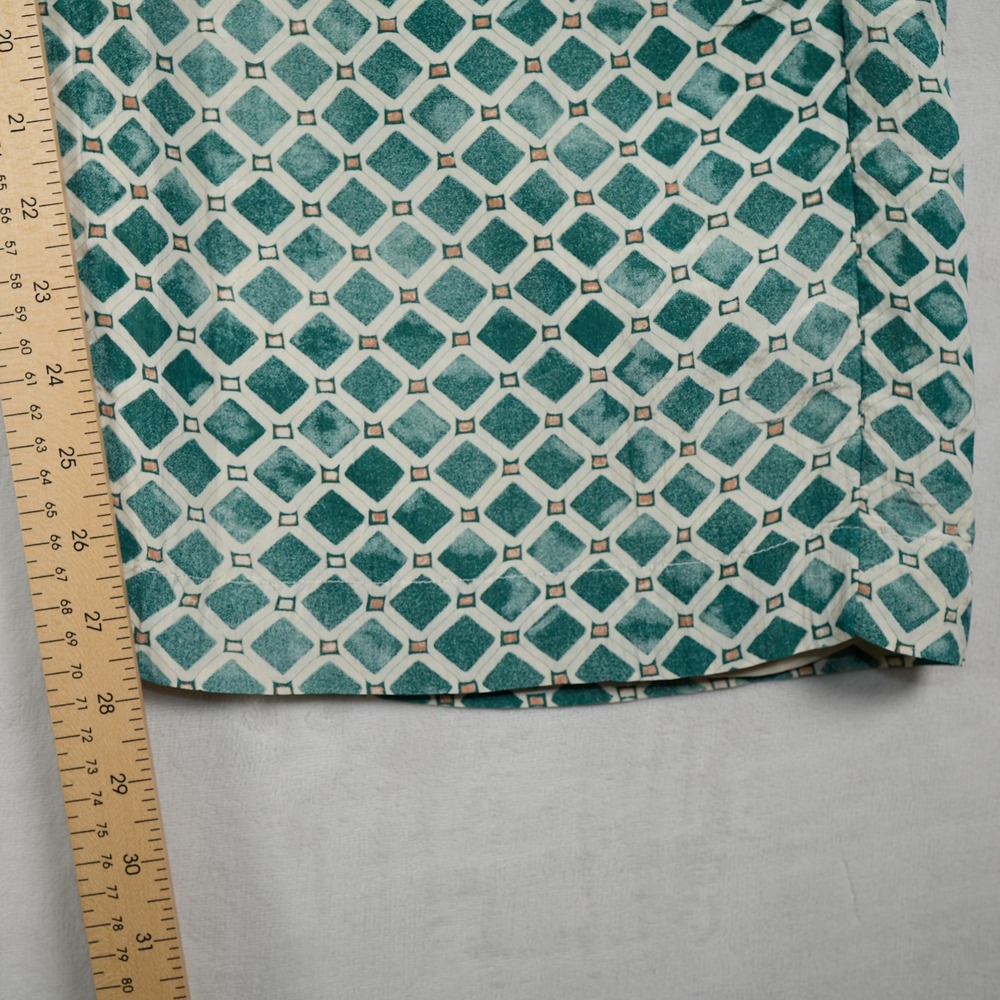 Abercrombie & Fitch Teal and White Wide-Leg Pants - Picture 5 of 7